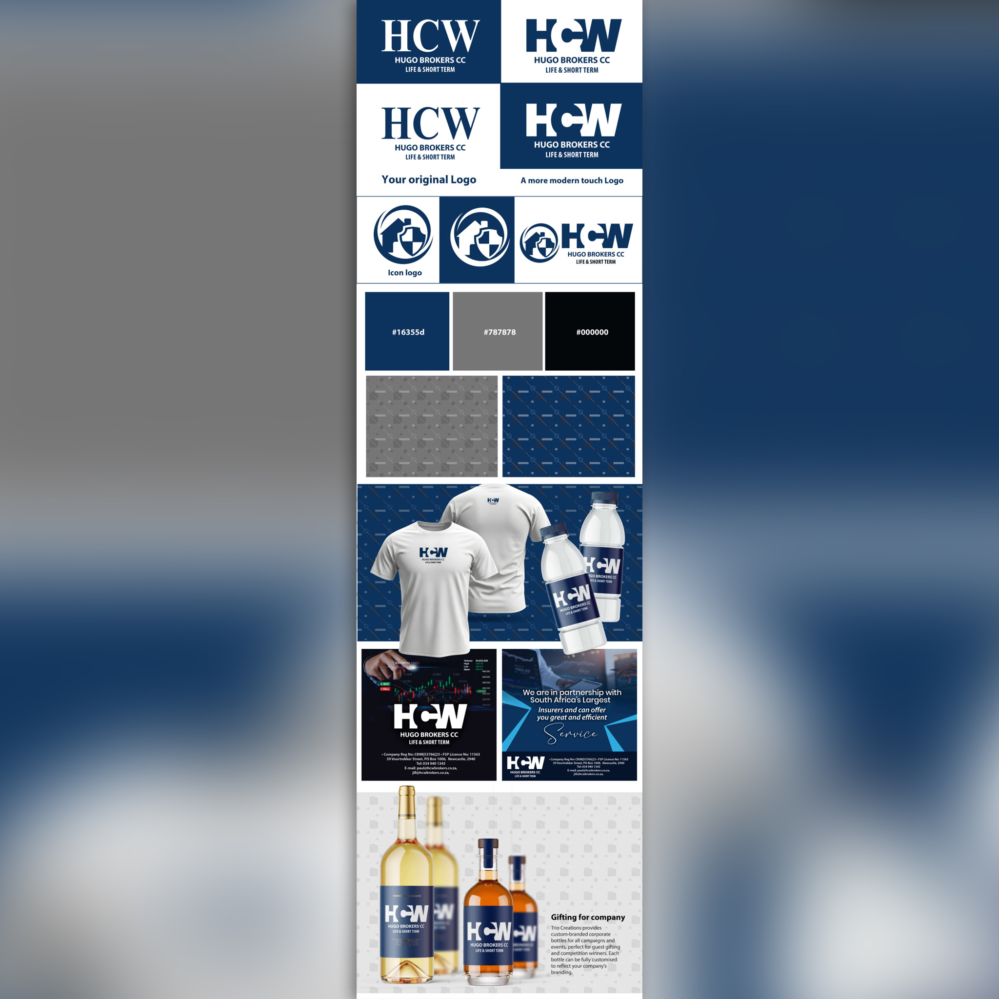 Hugo Brokers CC Brand Identity