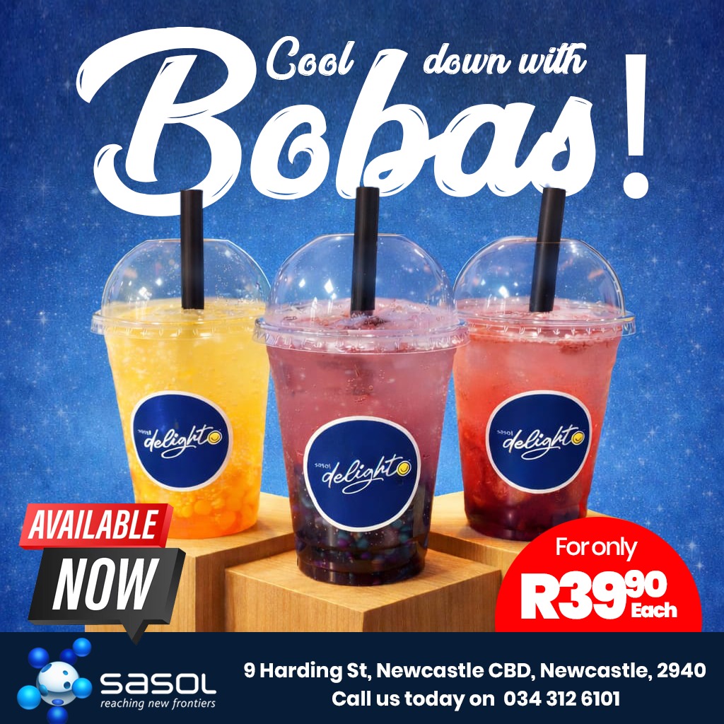 Bubble Tea / Boba Drinks in Newcastle – Only R39.90 | Sasol Delight