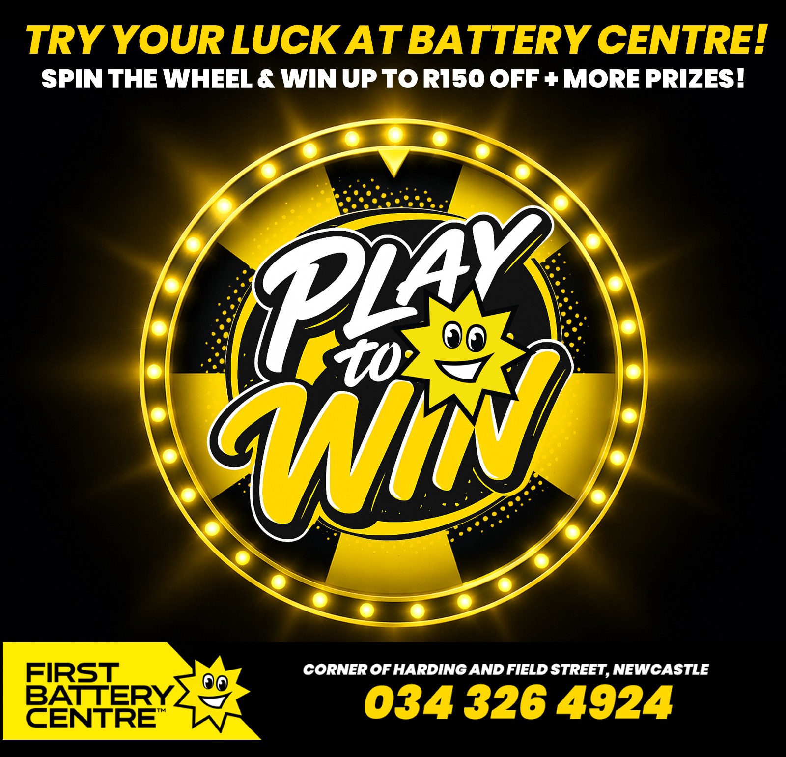 Spin & Win Battery Specials Newcastle | Battery Centre Newcastle