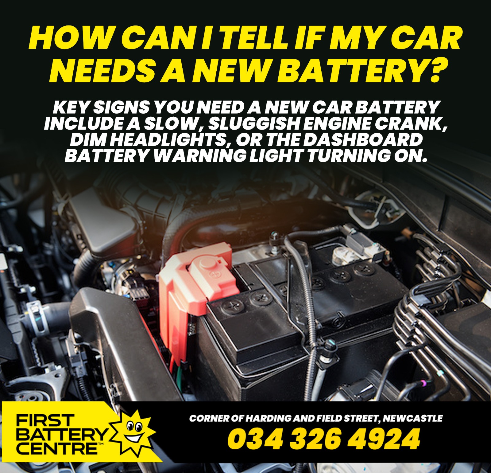 Car Battery Replacement Newcastle – Signs You Need a New Battery | First Battery Centre