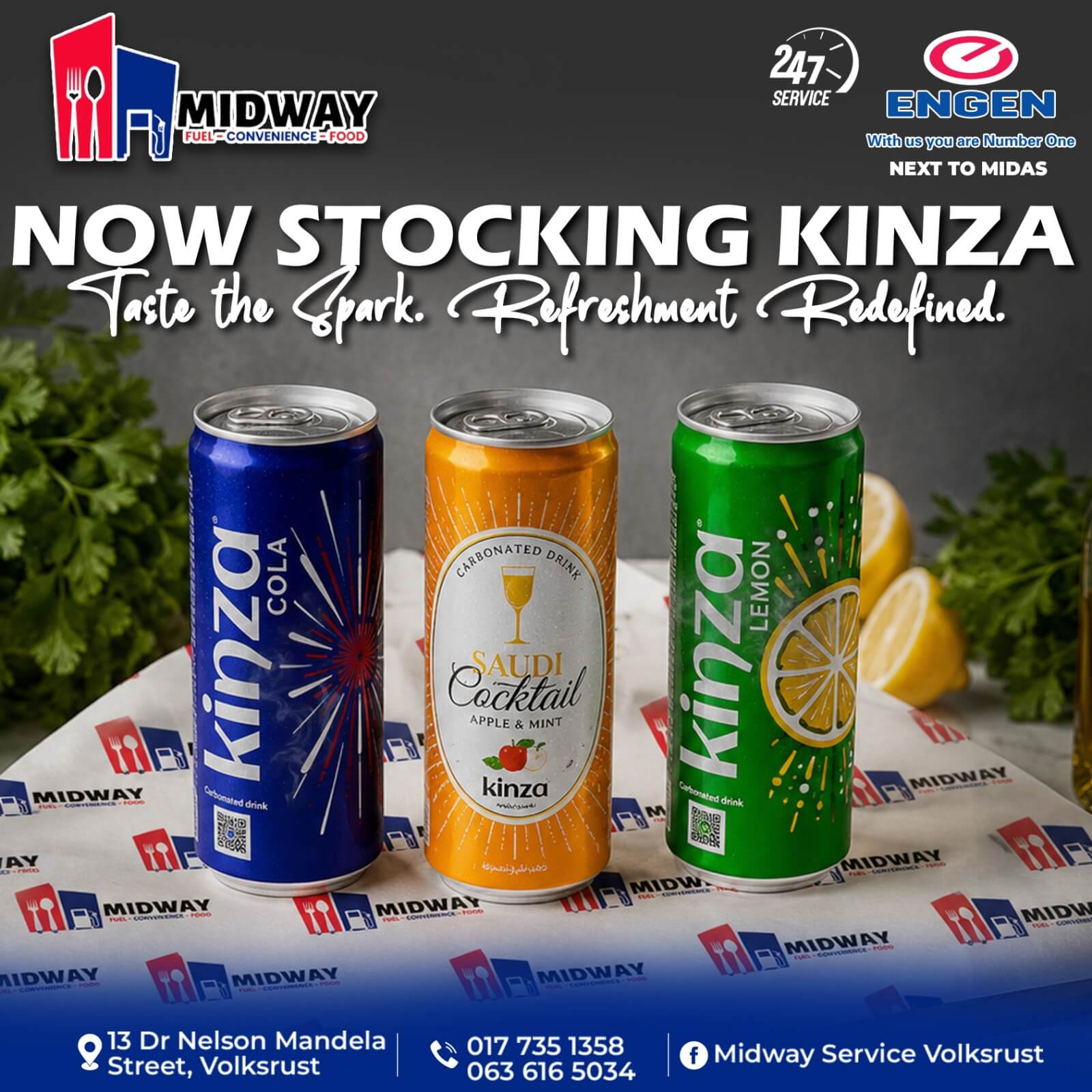 Kinza Drinks in Volkstrust | Midway Service Volkstrust