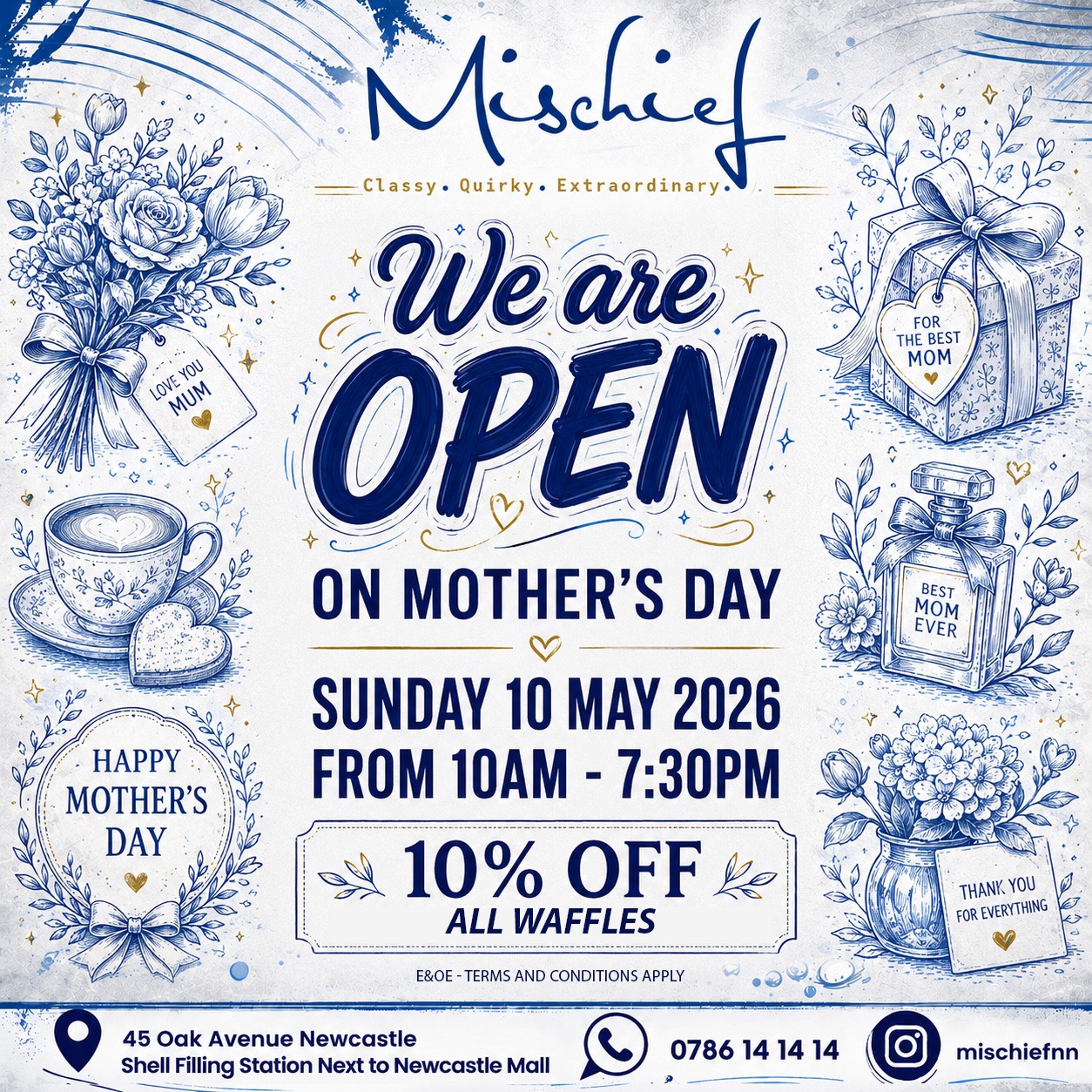 Mother’s Day Waffle Special in Newcastle | Mischief