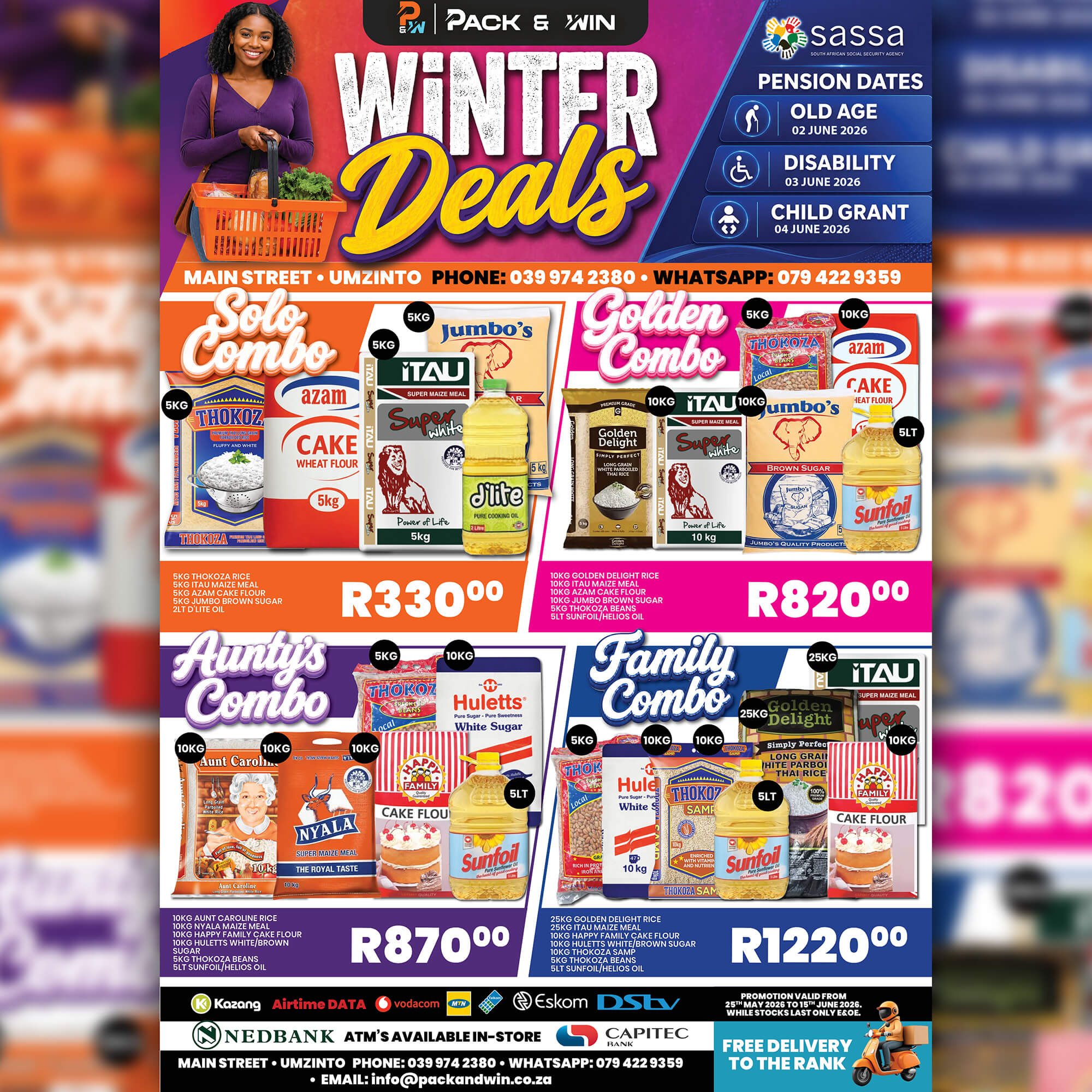 Winter Grocery Deals in Umzinto | Pack & Win Winter Combos
