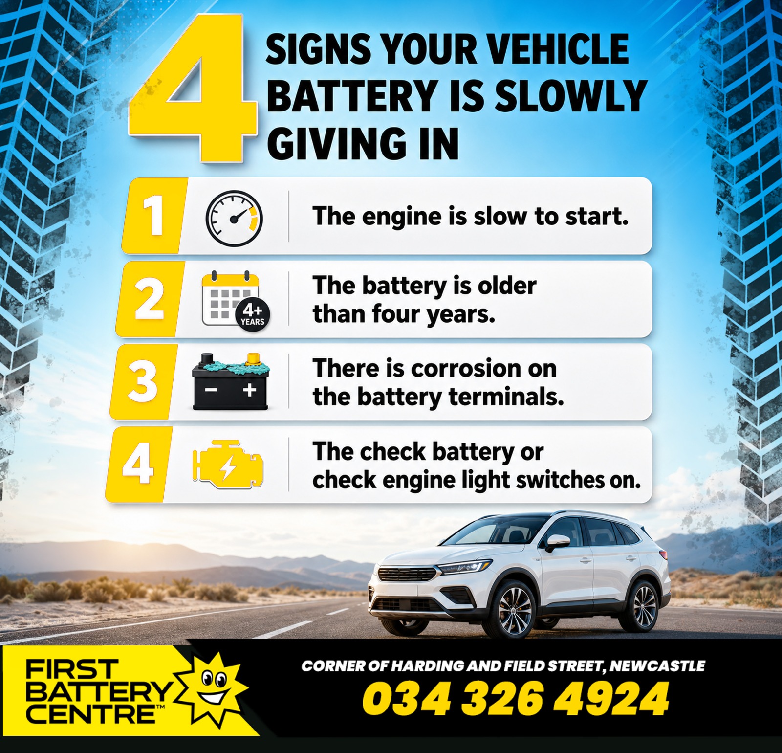 Vehicle Battery Check Newcastle | First Battery Centre